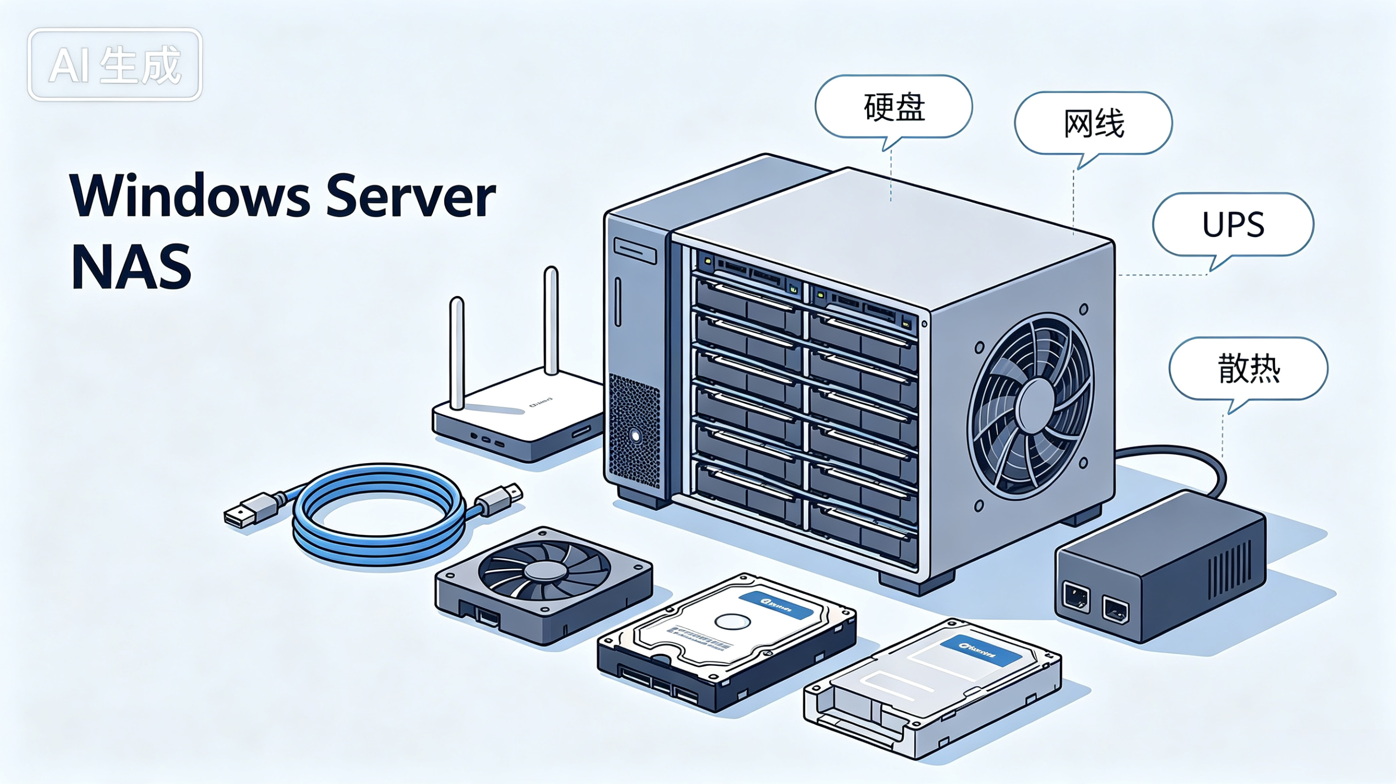 目前自己使用中的windows sever NAS配件说明